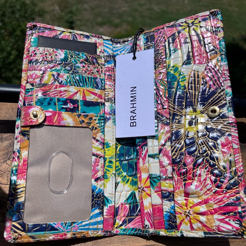 NWT Brahmin SET Large Duxbury & Ady Wallet in DESERT BLOOM Melbourne - Picture 6 of 12